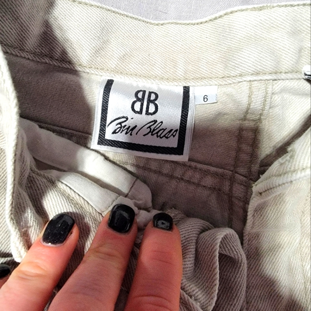 Vintage Bill blass denim, clay / washed gray color, vintage size 6
